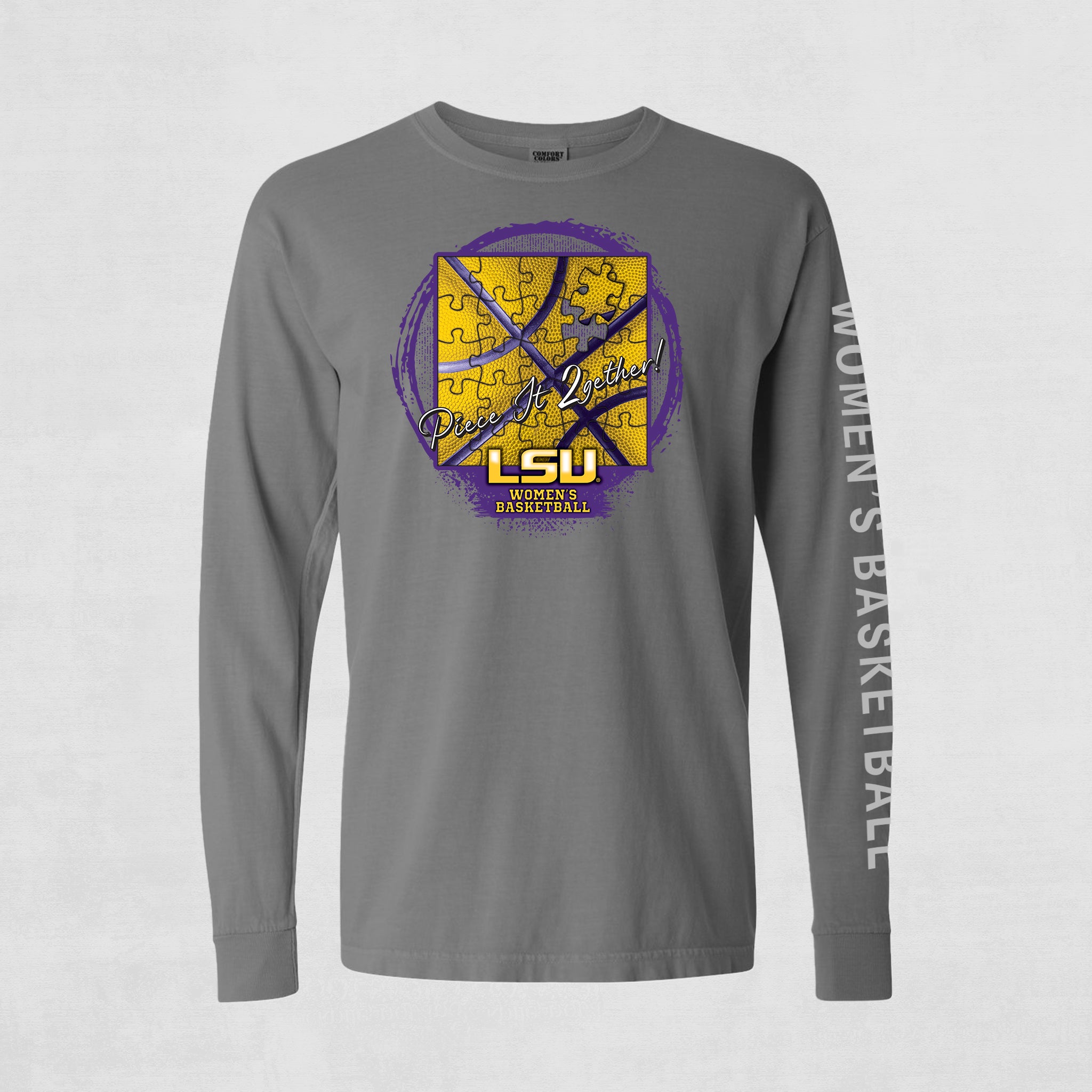 Los Angeles Lakers Heather Purple Climalite Practice Long Sleeve